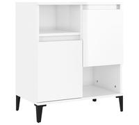Vidaxl Buffet Blanc Brillant 60x35x70 Cm Bois D'ingénierie Blanc