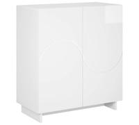 vidaXL Buffet Blanc Brillant 67 x 34,5 x 75 cm Bois d'ingénierie