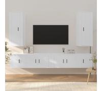 vidaXL Buffet Blanc brillant 69,5x34x90 cm Bois d'ingénierie