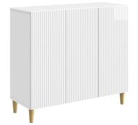 vidaXL Buffet Blanc brillant 89 x 34,5 x 80 cm Bois d'ingénierie