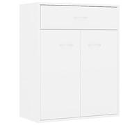 vidaXL Buffet Blanc en Panneaux de Particules 60 x 30 x 75 cm