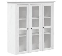 Vidaxl Buffet Bodo Blanc 115,5x43x200,5 Cm Bois Massif De Pin Multicolore