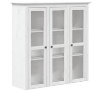 Buffet BODO blanc 115,5x43x200,5 cm bois massif de pin