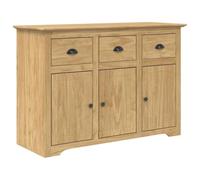 vidaXL Buffet BODO Marron Miel 115,5 x 44 x 80 cm Bois d'ingénierie, Salon, Rectangulaire, Moderne, Durable, Canapé Stylé avec Coussins Confortables, Design Polyvalent pour Tout Espace