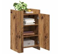 vidaXL – Buffet rectangulaire – Vieux bois marron – 45x35x75 cm – Finition usée