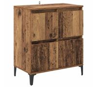 vidaXL Buffet Bois Ancien 60 x 35 x 70 cm Bois d'ingénierie et fer