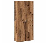 vidaXL Buffet Bois Ancien 80 x 35 x 180 cm Bois d'ingénierie, Meuble de Rangement Moderne, étagères rectangulaires, Haut de Gamme pour déco et Utilisation Polyvalente
