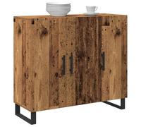 vidaXL Buffet rustique Bois massif, finition vieillie 120 cm Marron