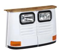 vidaXL Buffet Forme de Camion Blanc Commode Bahut Bois de Manguier Massif