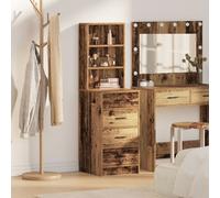Vidaxl Buffet Bois Vieilli 40x41x135 Cm Panneau De Bois