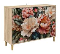 vidaXL Buffet BORNE Sonoma 102 x 33 x 75 cm Bois d'ingénierie, Buffet rectangulaire Moderne, Meuble de Rangement Tendance pour Salon et Salle à Manger, Solution Pratique pour la Maison