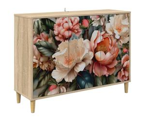 vidaXL Buffet BORNE Sonoma 102 x 33 x 75 cm Bois d'ingénierie, Buffet rectangulaire Moderne, Meuble de Rangement Tendance pour Salon et Salle à Manger, Solution Pratique pour la Maison