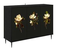 vidaXL Buffet Bremen Chêne Noir 102 x 33 x 76 cm Bois d'ingénierie, Meuble de Rangement pour Salon, Buffet rectangulaire, mobilier Moderne, Solution spacieuse pour la Maison