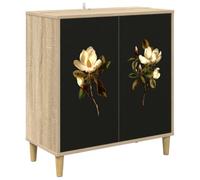 vidaXL Buffet Bremen Sonoma 69 x 33 x 75 cm Bois d'ingénierie, Buffet rectangulaire Moderne, Grand Espace de Rangement pour Salon et Salle à Manger, Meuble Tendance pour la Maison