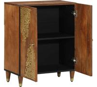 vidaXL Buffet brun 60 x 33.5 x 75 cm bois massif mangue