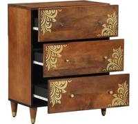 vidaXL Buffet brun 60 x 33.5 x 75 cm bois massif mangue