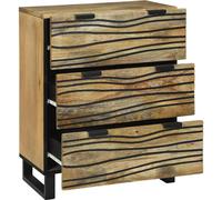 vidaXL Buffet brun 60 x 33.5 x 75 cm bois massif mangue