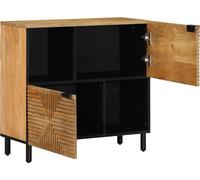 vidaXL Buffet brun 80x33x75 cm bois massif mangue