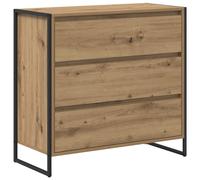 vidaXL Buffet Chêne artisan 79 x 36 x 75.5 cm Bois d'ingénierie