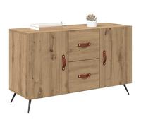 vidaXL Buffet moderne en bois d'ingénierie 100x36x60 cm Chêne artisanal avec tiroir - 2 portes