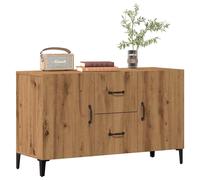 Vidaxl Buffet Chêne Artisanal 100x36x60 Cm Bois D'ingénierie Marron