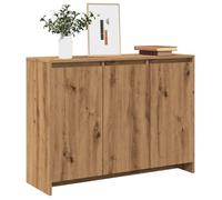 vidaXL Buffet chêne artisanal 102x33x75 cm bois d'ingénierie, meuble de rangement, meuble de rangement de cuisine, meuble de 856781