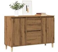 vidaXL Buffet chêne artisanal 102×35×70 cm en bois d'ingénierie