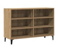 vidaXL Buffet chêne artisanal 103,5x35x70 cm bois d'ingénierie Multicolore