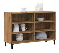 vidaXL Buffet chêne artisanal 103,5x35x70 cm bois d'ingénierie Multicolore