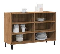 vidaXL Buffet chêne artisanal 103,5x35x70 cm bois d'ingénierie Multicolore