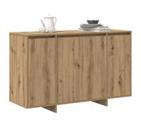 vidaXL Buffet Chêne Artisanal 120 x 41 x 75 cm Bois d'ingénierie | Un grand espace pour vos petites affaires, Déplacez les étagères comme vous voulez, Lignes nettes et look en bois naturel