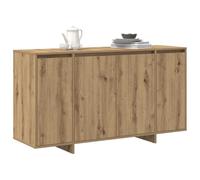 vidaXL Buffet en chêne Artisanal – 3 portes, 2 étagères, bois d'ingénierie – Marron