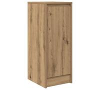 vidaXL Buffet chêne artisanal 29,5 x 34 x 76 cm bois d'ingénierie Marron