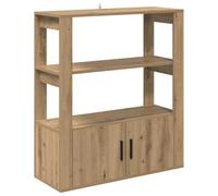 vidaXL Buffet chêne Artisanal 30 x 80 x 90 cm Bois d'ingénierie, Rangement Salon, Buffet rectangulaire, Meuble Moderne, Organisateur d'intérieur, Solution Pratique