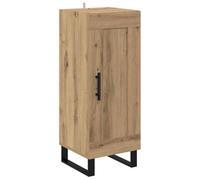 vidaXL Buffet Chêne Artisanal 34,5 x 34 x 90 cm, Buffet Moderne, Design rectangulaire, Bois Composite résistant, Grand Espace de Rangement, Meuble Indoor élégant