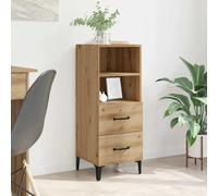Buffet Chêne Fumé 34,5x34x90 cm Bois d'Ingénierie Armoire Rangement vidaXL