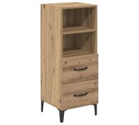 Vidaxl Buffet Chêne Artisanal 34 X 34,5 X 90 Cm Bois D'ingénierie