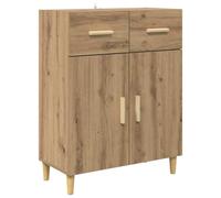 vidaXL Buffet chêne Artisanal 34 x 69,5 x 89 cm Bois d'ingénierie, Style et fonctionnalité, Buffet en Bois rectangulaire, Meuble Moderne, Rangement pour la Maison