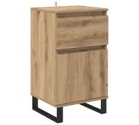vidaXL Buffet chêne Artisanal 35 x 40 x 70 cm Bois d'ingénierie, Meuble de Rangement Moderne, bahut rectangulaire, Cabinet élégant pour la déco, mobilier Minimaliste, Organisation Pratique