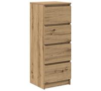 vidaXL Buffet chêne artisanal 37,5x35x99 cm Bois d'ingénierie Meuble de rangement
