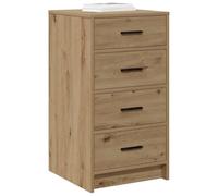 vidaXL Buffet chêne Artisanal 40 x 41 x 75 cm Bois d'ingénierie, Meuble de Salon, Buffet rectangulaire, Rangement stylé, Meuble Durable, Organisateur Pratique, décor Moderne, Finition Mate