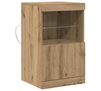 Buffet Vidaxl Avec Lumières Led Chêne Artisan 41x37x67 Cm