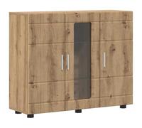 vidaXL Buffet chêne Artisanal 55.5 x 29 x 100 cm Bois d'ingénierie, Organisateurs stylés, Meuble Moderne pour Salon, Solutions de Rangement, armoires contemporaines, idées Design minimalistes