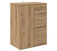 Vidaxl Buffet Chêne Artisanal 59 X 39 X 80 Cm Bois D'ingénierie