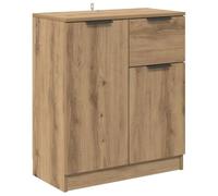 Vidaxl Buffet Chêne Artisanal 60 X 30 X 70 Cm Bois D'ingénierie