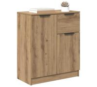 vidaXL Buffet Chêne Artisanal 60 x 30 x 70 cm Bois d'ingénierie, Rangement de Salon, Buffet rectangulaire Rustique, Meuble Pratique, unité spacieuse, Organisateur Polyvalent
