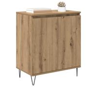 vidaXL Buffet Chêne artisanal 60 x 35 x 70 cm Bois d'ingénierie - Style minimaliste, grand rangement