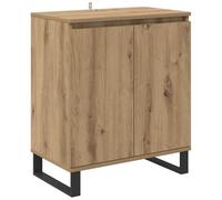 vidaXL Buffet Chêne Artisanal 60 x 35 x 70 cm Bois d'ingénierie, Bahut Moderne, unité de Rangement rectangulaire, Solution stylée, Compact, Essentiel pour la Salle à Manger