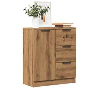 vidaXL Buffet chêne artisanal 60x30x70 cm bois d'ingénierie marron