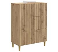 vidaXL Buffet Chêne Artisanal 66 x 34,5 x 90 cm Bois d'ingénierie, Buffet Chic, Rangement rétro, Armoire Pratique, Placard stylé, Salle à Manger Moderne, Organisation Fonctionnelle à la Maison